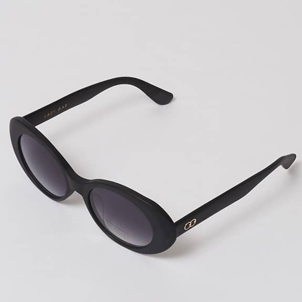 Lazy Oaf Black Round Sunglasses